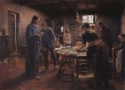 Fritz von Uhde Grace oil painting